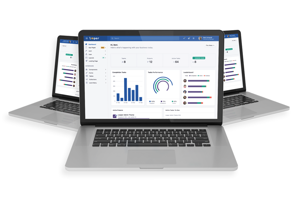 Smartech-CS team laptop workspace